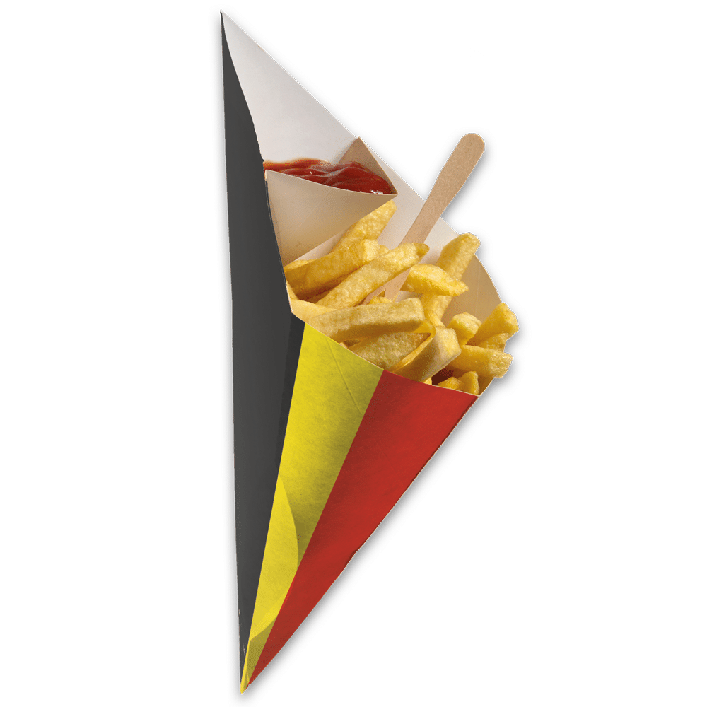 Chip ‘n Dip frietzak Belgische vlag K17