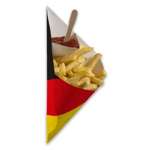 Frietzak met sausvak Duitsland