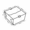 Afmetingen GO!mealbox 1600 ml karton maaltijdbak
