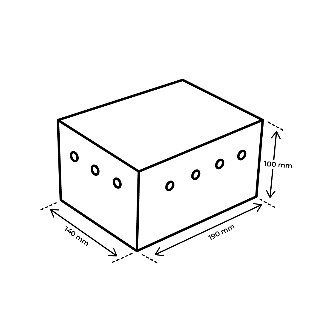 Afmetingen snackbox karton