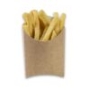 Kraft karton Frietscoop Medium 105x85x40 mm snackverapkking