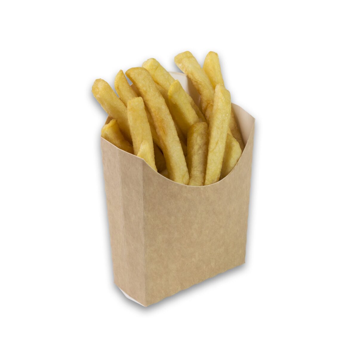 Kraft karton Frietscoop Medium 105x85x40 mm snackverapkking