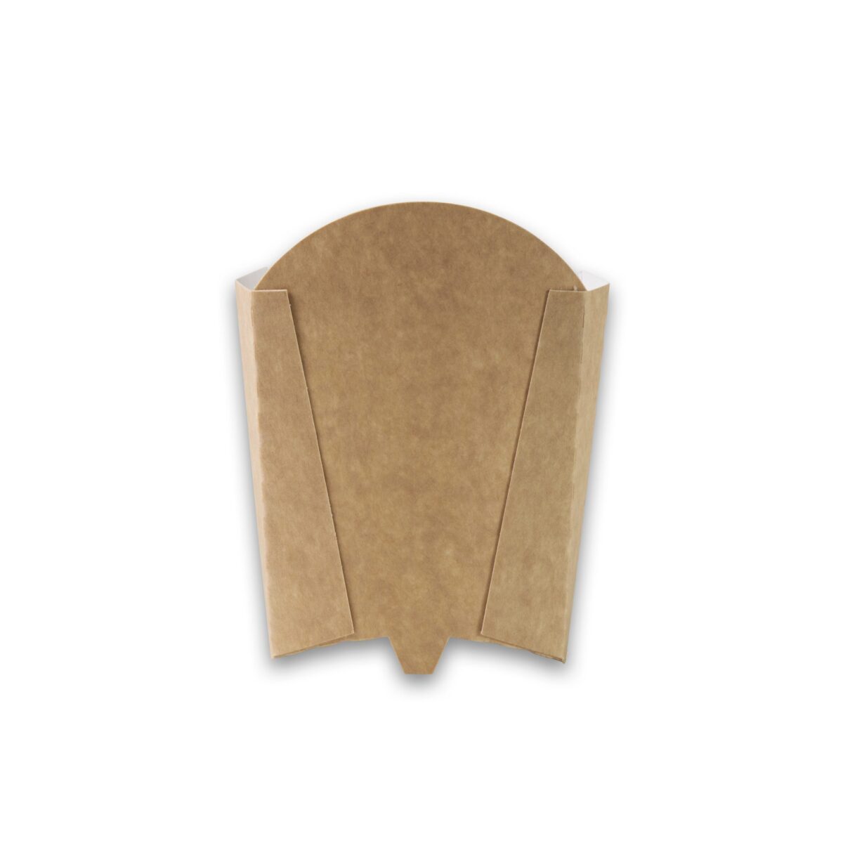 Kraft karton Frietscoop Medium 105x85x40 mm snackverapkking