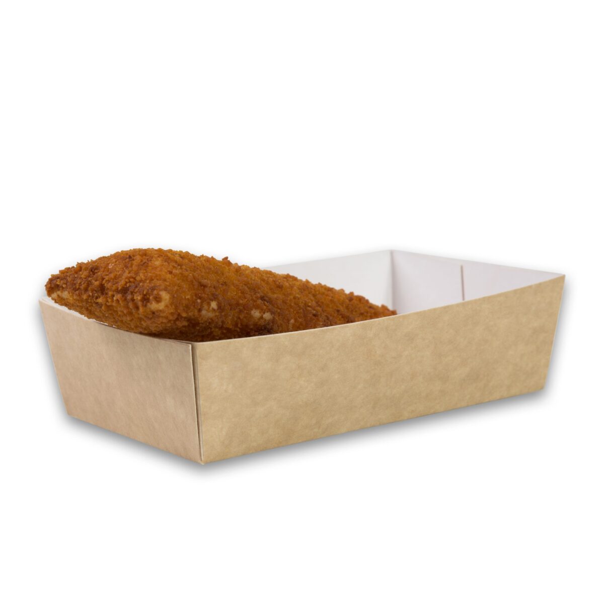 Kraft karton snackbakje A3 medium 120x70x35 mm snackverpakking