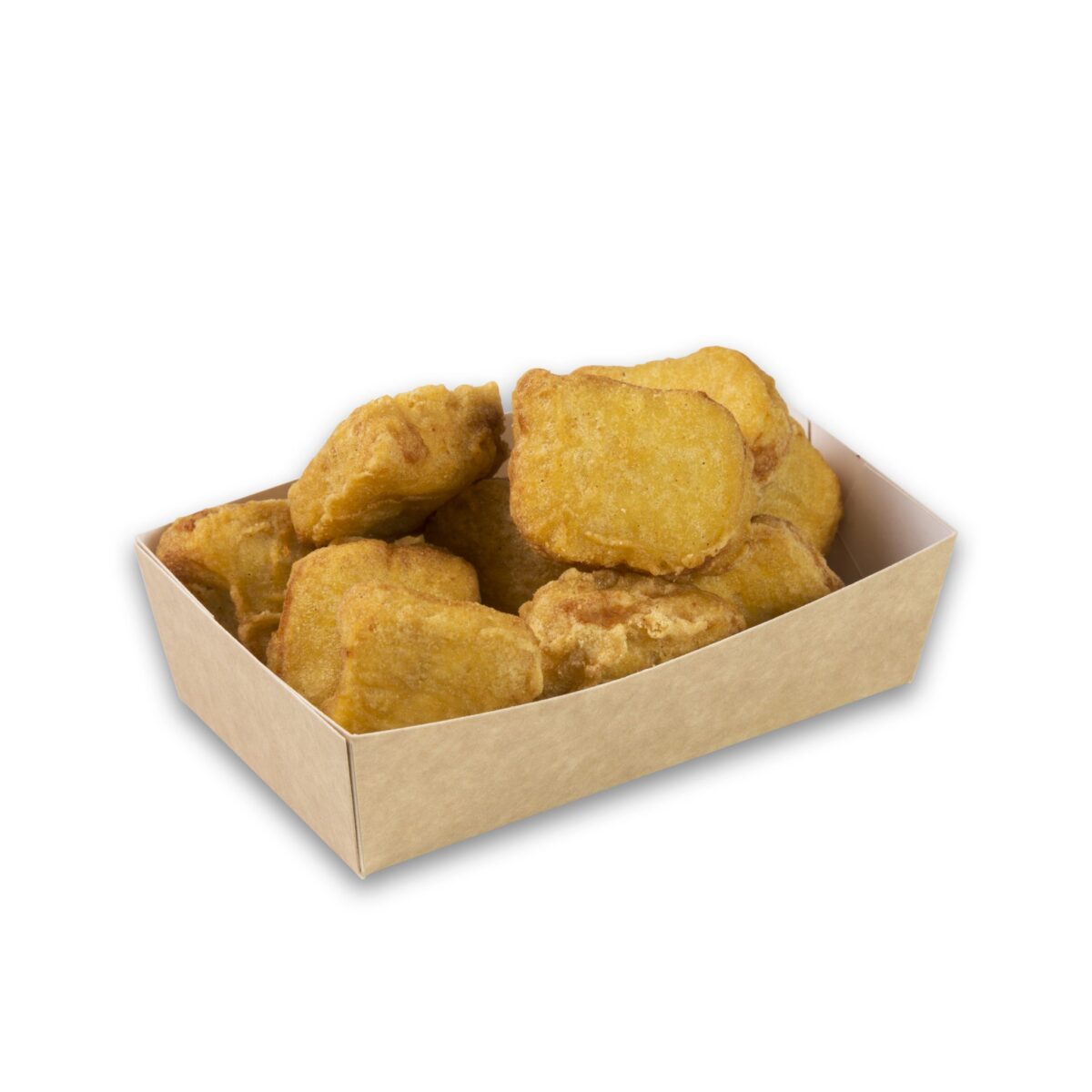 Kraft karton snackbakje A3 medium 120x70x35 mm snackverpakking