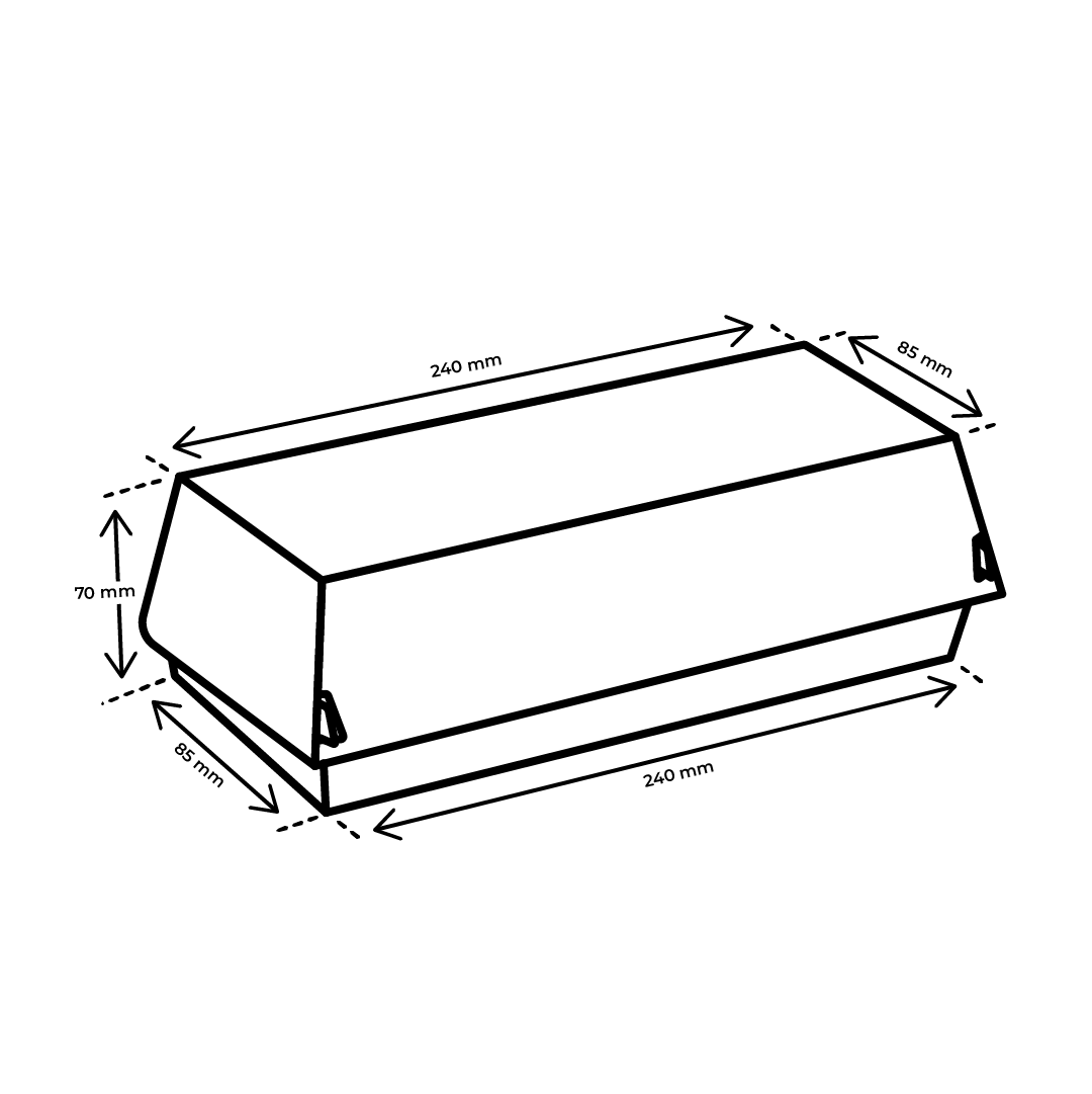 Afmetingen Panini box Karton