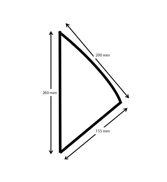 Frietzak met sausvak maten K17
