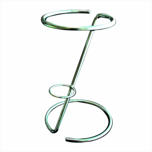 RVS frietzakhouder voor 1 puntzak