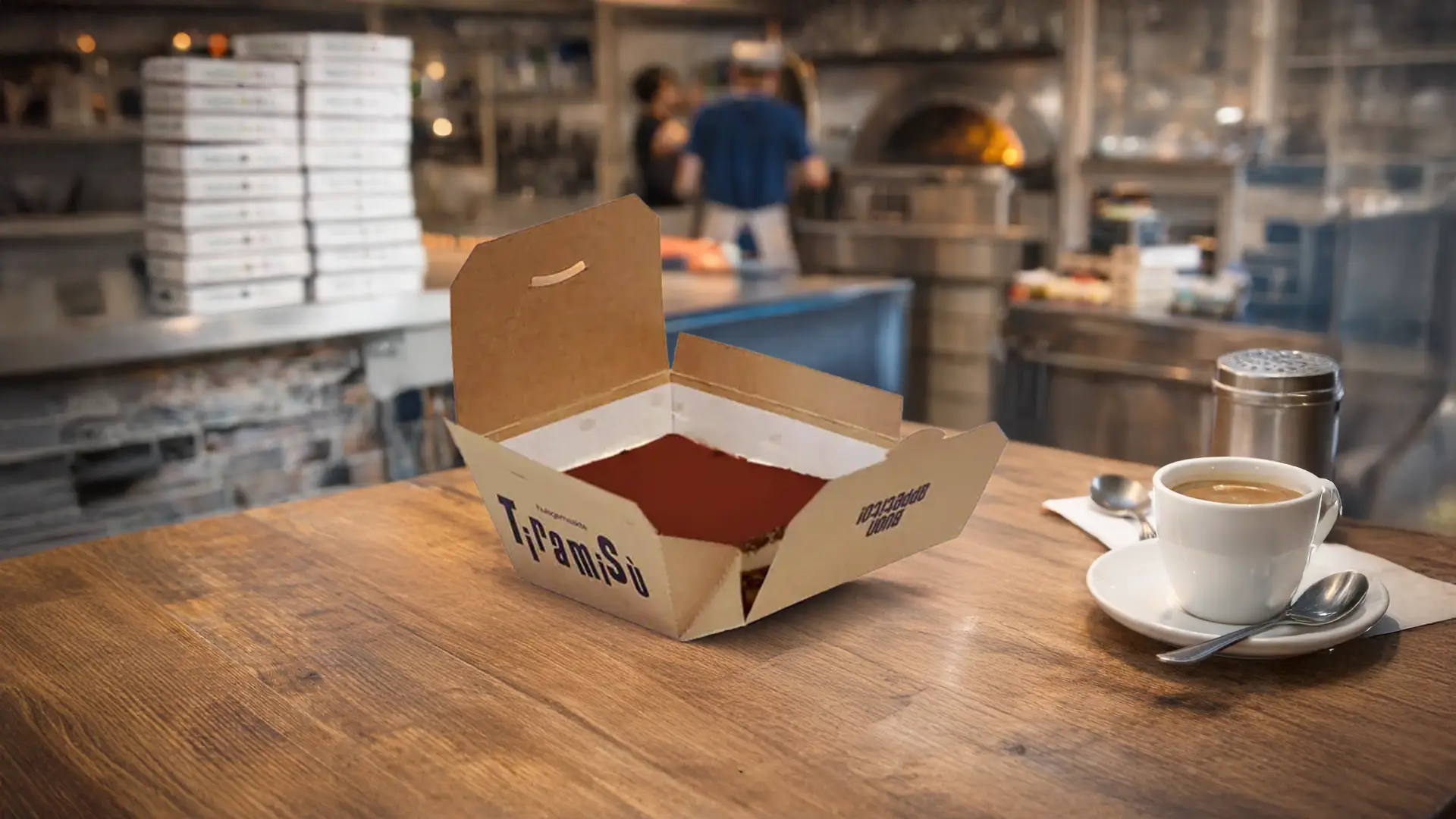 De Pizzabakkers Tiramisu verpakking